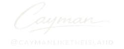 CaymanLikeTheIsland logo in white typography on a dark background